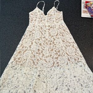 Beautiful white lace dress from lulus